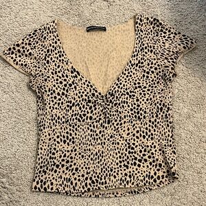 Brandy Melville Leopard Print Top
